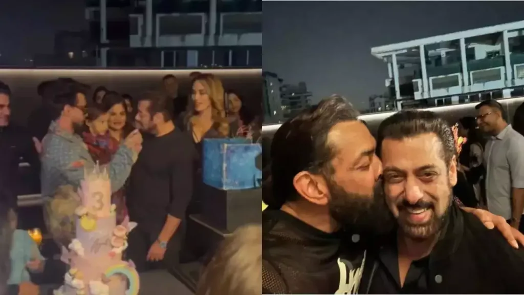 Salman Khan Birthday Bash with Bobby Deol Kiss