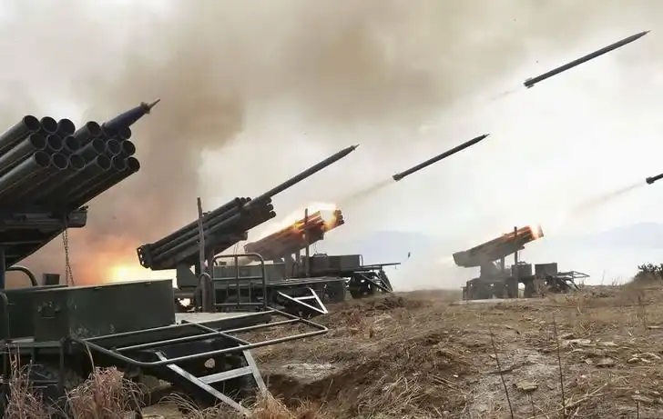 artillery fire and landing exercises guided by North Korean leader Kim Jong Un