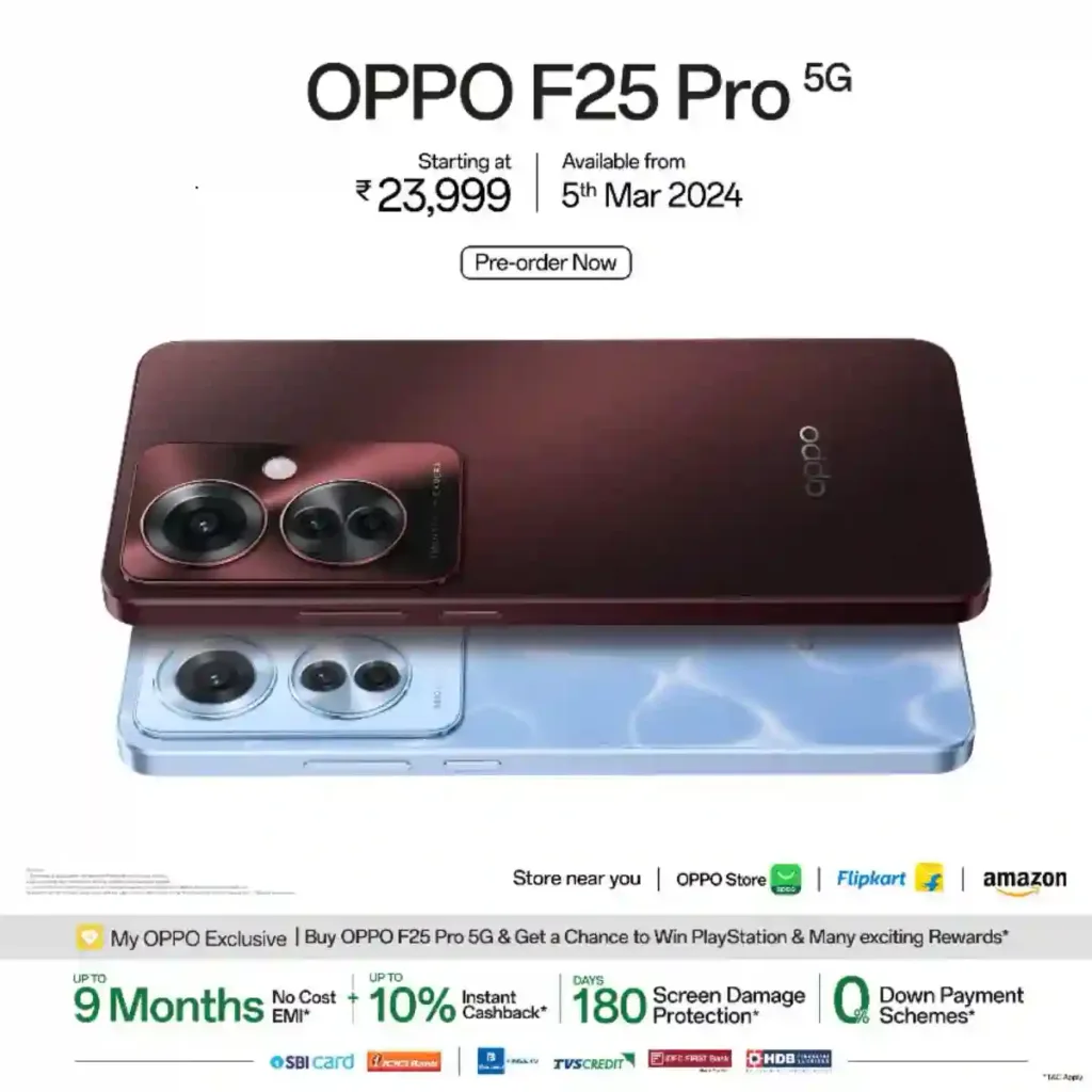 ओप्पो F25 प्रो 5G Offers